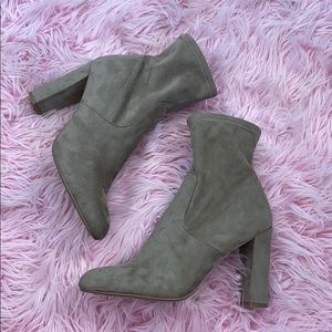 STEVE MADDEN Suede Brown Ankle Boot Heels